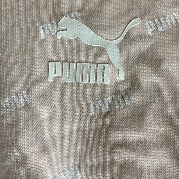 Puma Crew Neck Pink Pullover Sweatshirt Women’s Size Large Athleisure Sporty - Picture 5 of 7